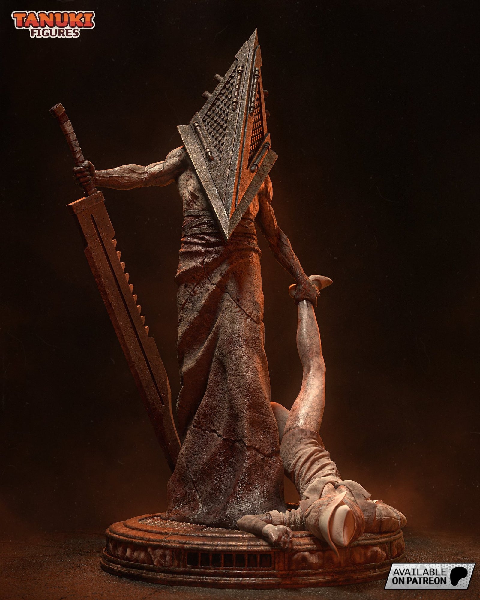 Pyramid Head (Silent Hill) resin figure by Tanuki Figures — studio render 1