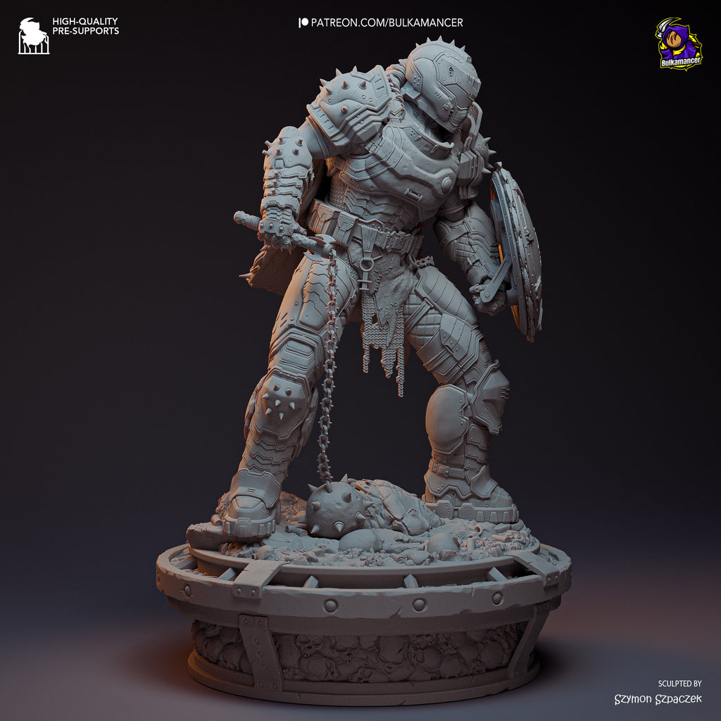 Doom Slayer (Doom) resin figure by Bulkamancer — studio render 16