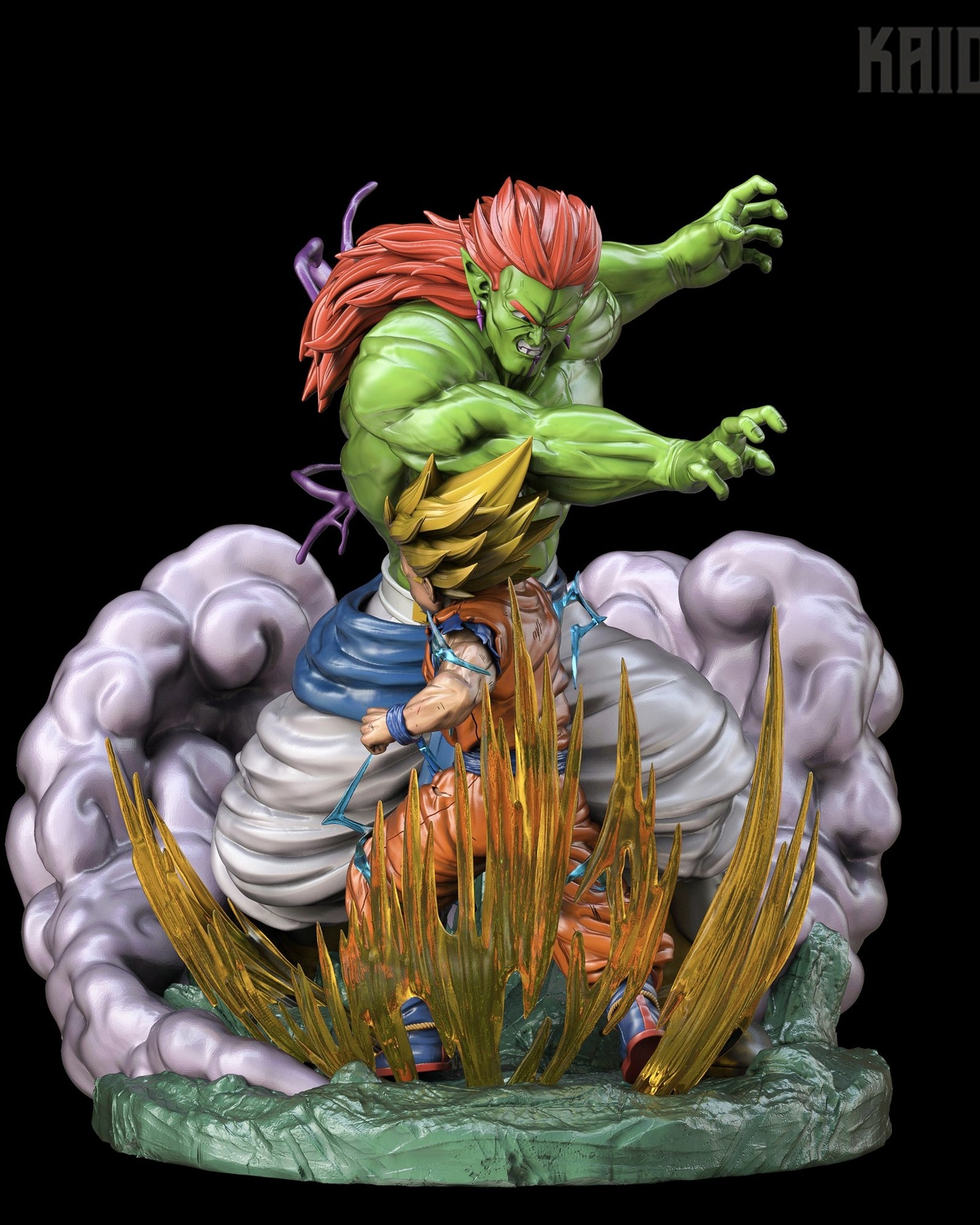 Bojack and Gohan (Dragon Ball) resin figure by Kaidan 3D — studio render 4