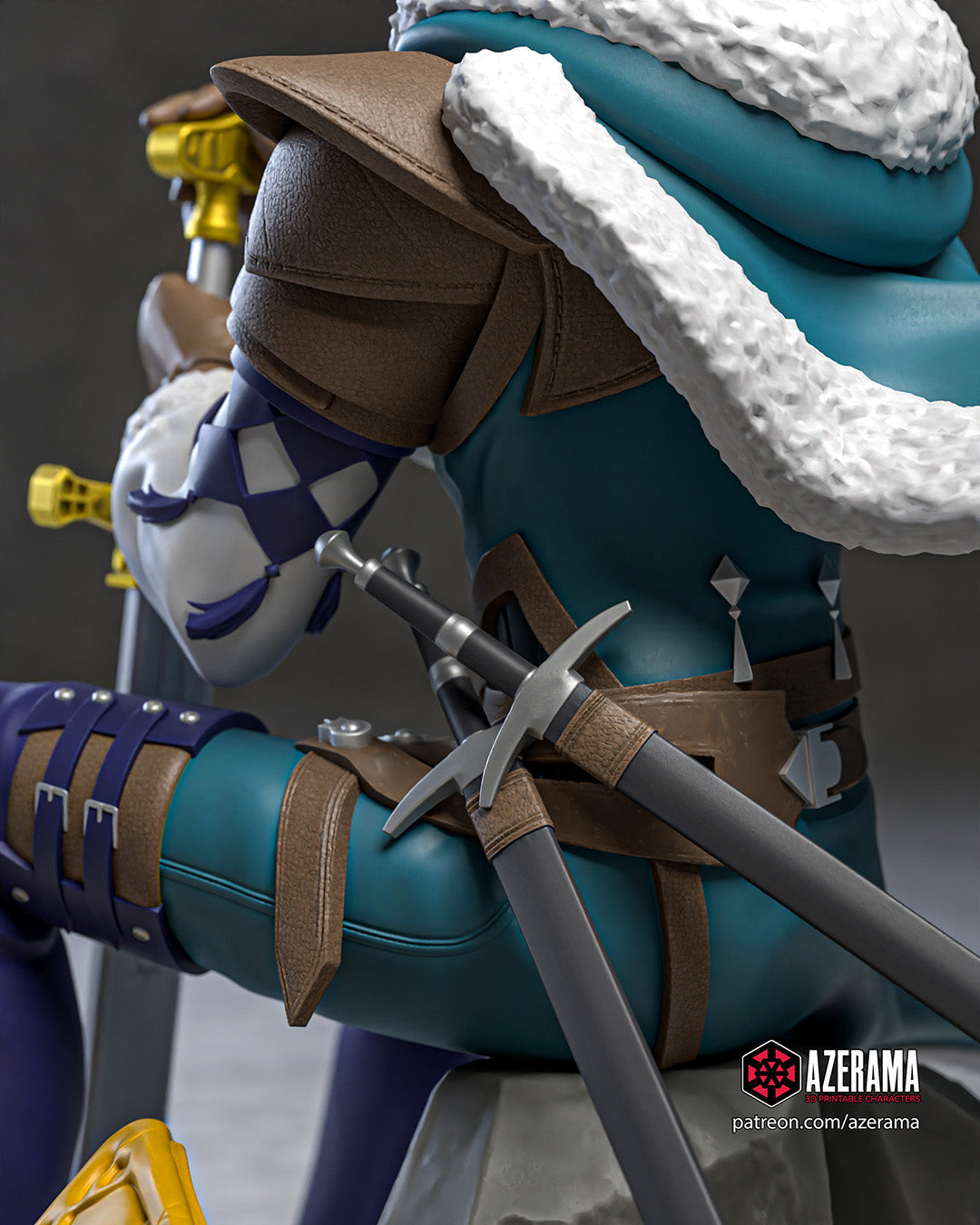Felix (Fire Emblem) resin figure by Azerama — studio render 3