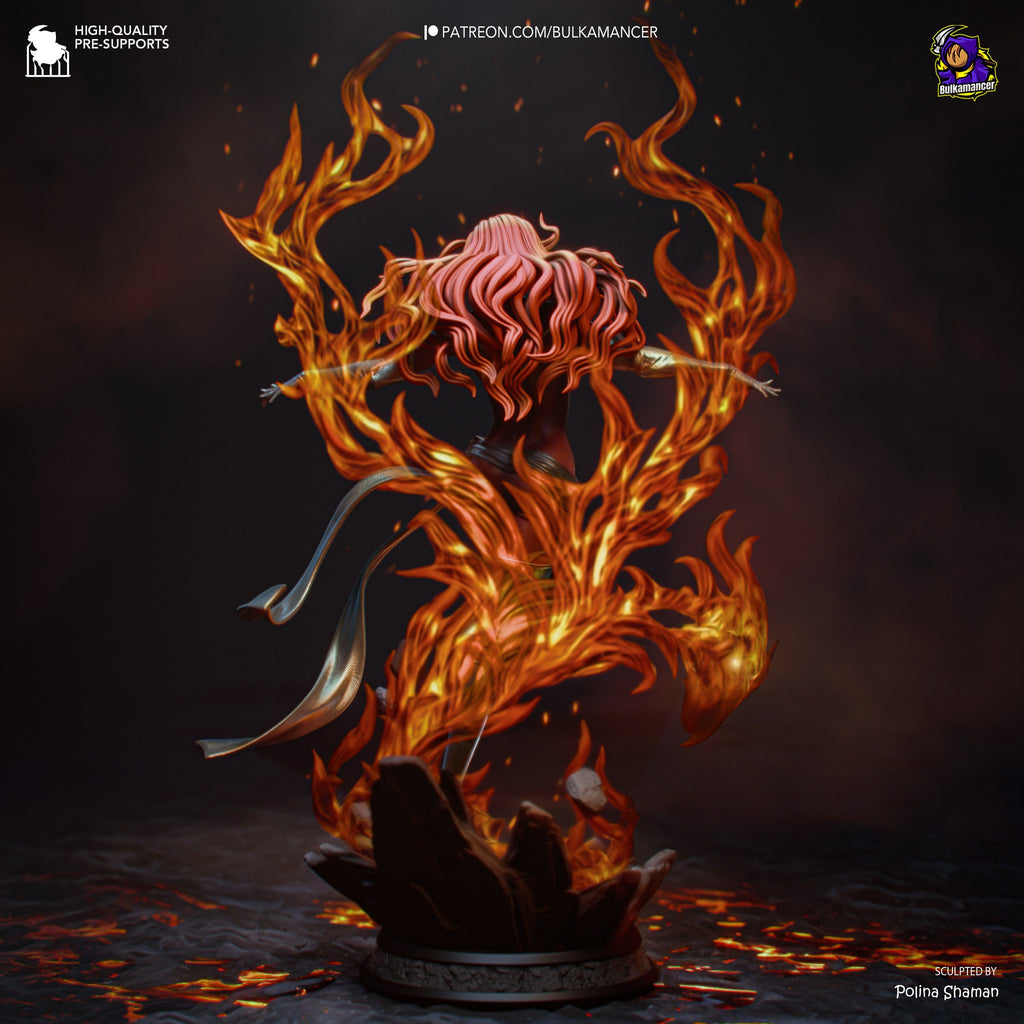 Jean Grey (Marvel) resin figure by Bulkamancer — studio render 8
