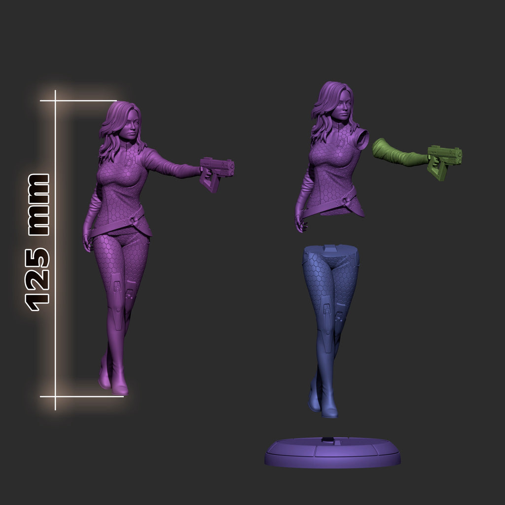 Miranda Lawson (Mass Effect) resin figure by h3LLcreator — studio render 5