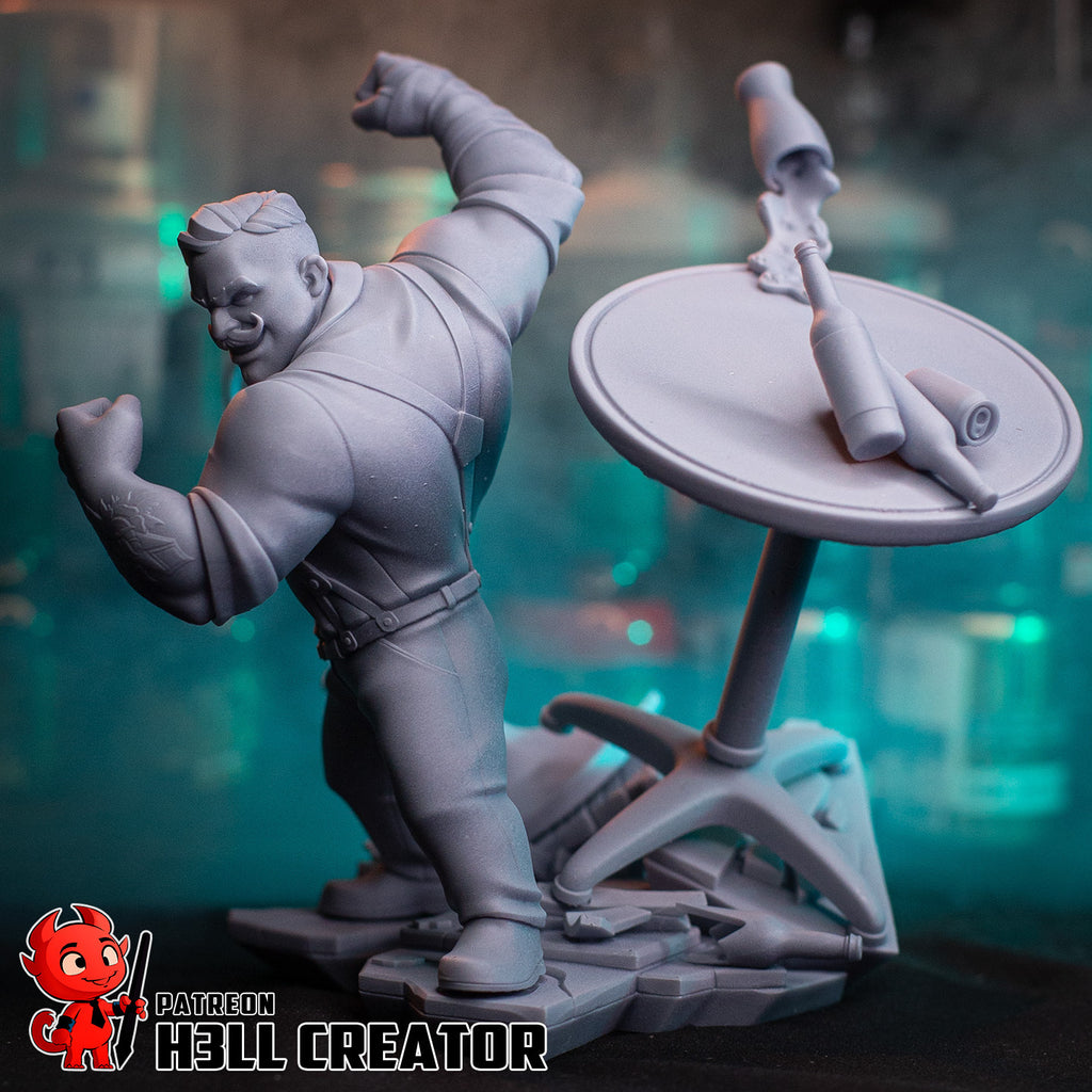 Punch Up (Dispatch) resin figure by h3LLcreator — studio render 12