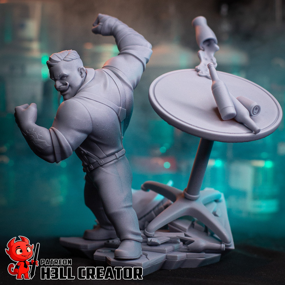 Punch Up (Dispatch) resin figure by h3LLcreator — studio render 12
