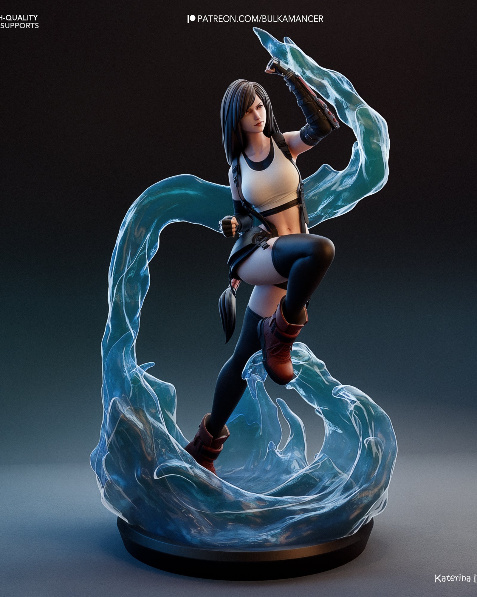 Tifa Lockhart (Final Fantasy) resin figure by Bulkamancer — studio render 5
