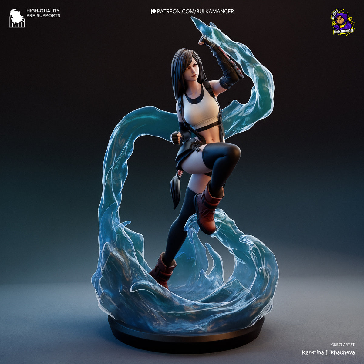 Tifa Lockhart (Final Fantasy) resin figure by Bulkamancer — studio render 5