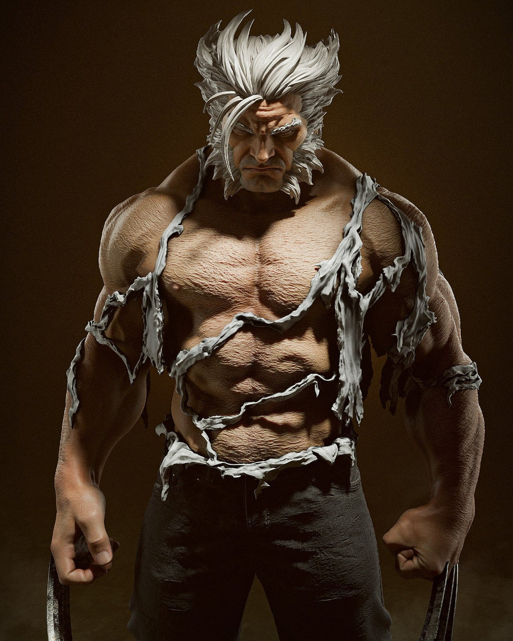 Logan Marvel resin figure by CA 3D Studios — studio preview 2
