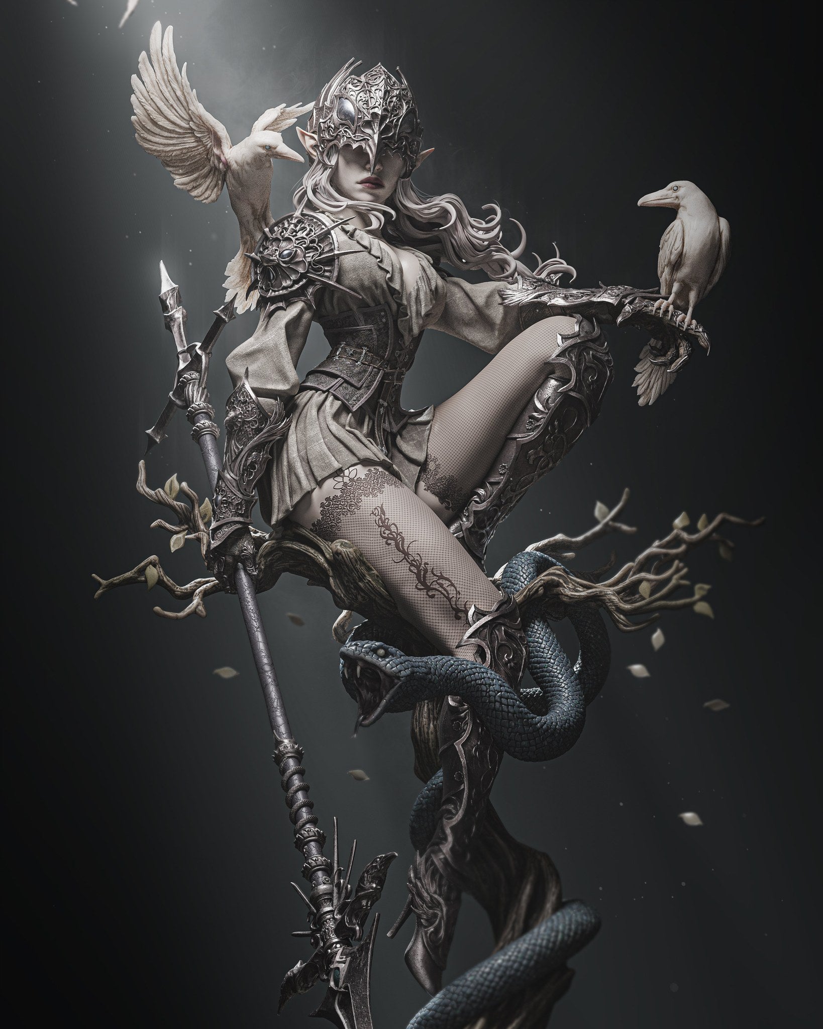 Lenora Queen of Crows — studio render 4