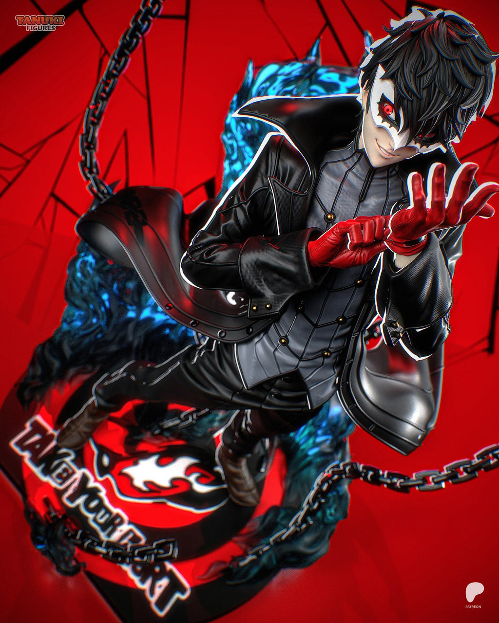 Joker (Persona 5) resin figure by Tanuki Figures — studio render 2