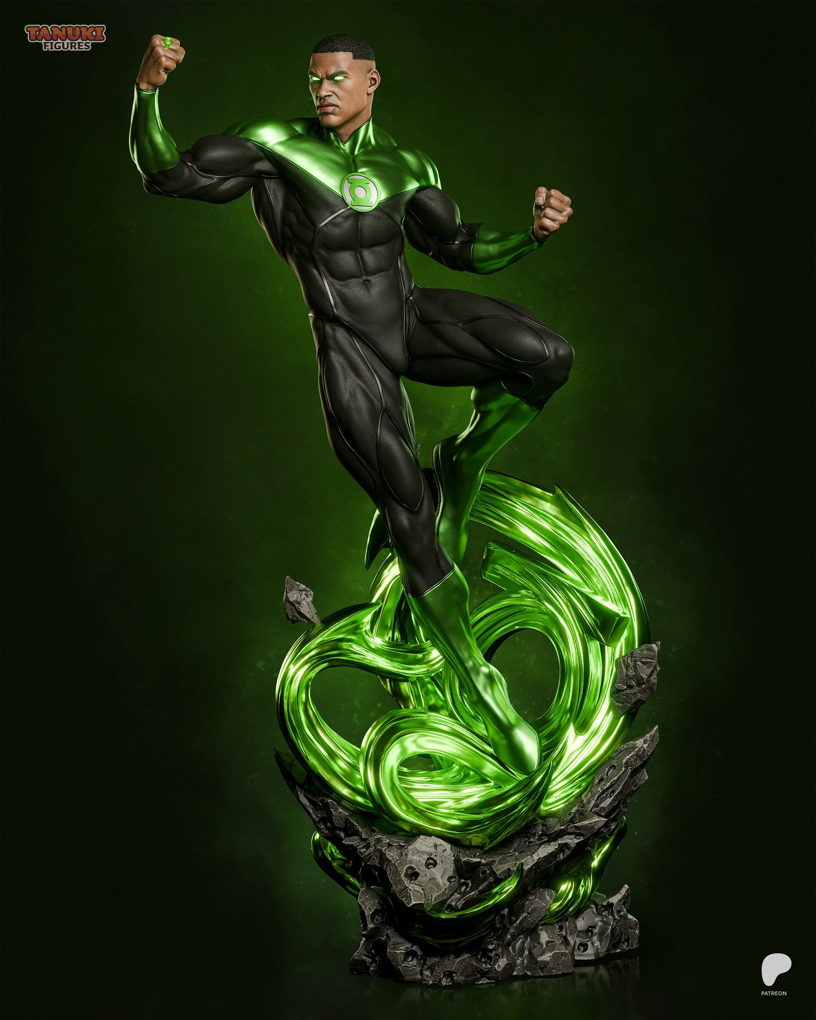Green Lantern (DC) resin figure by Tanuki Figures — studio render 7