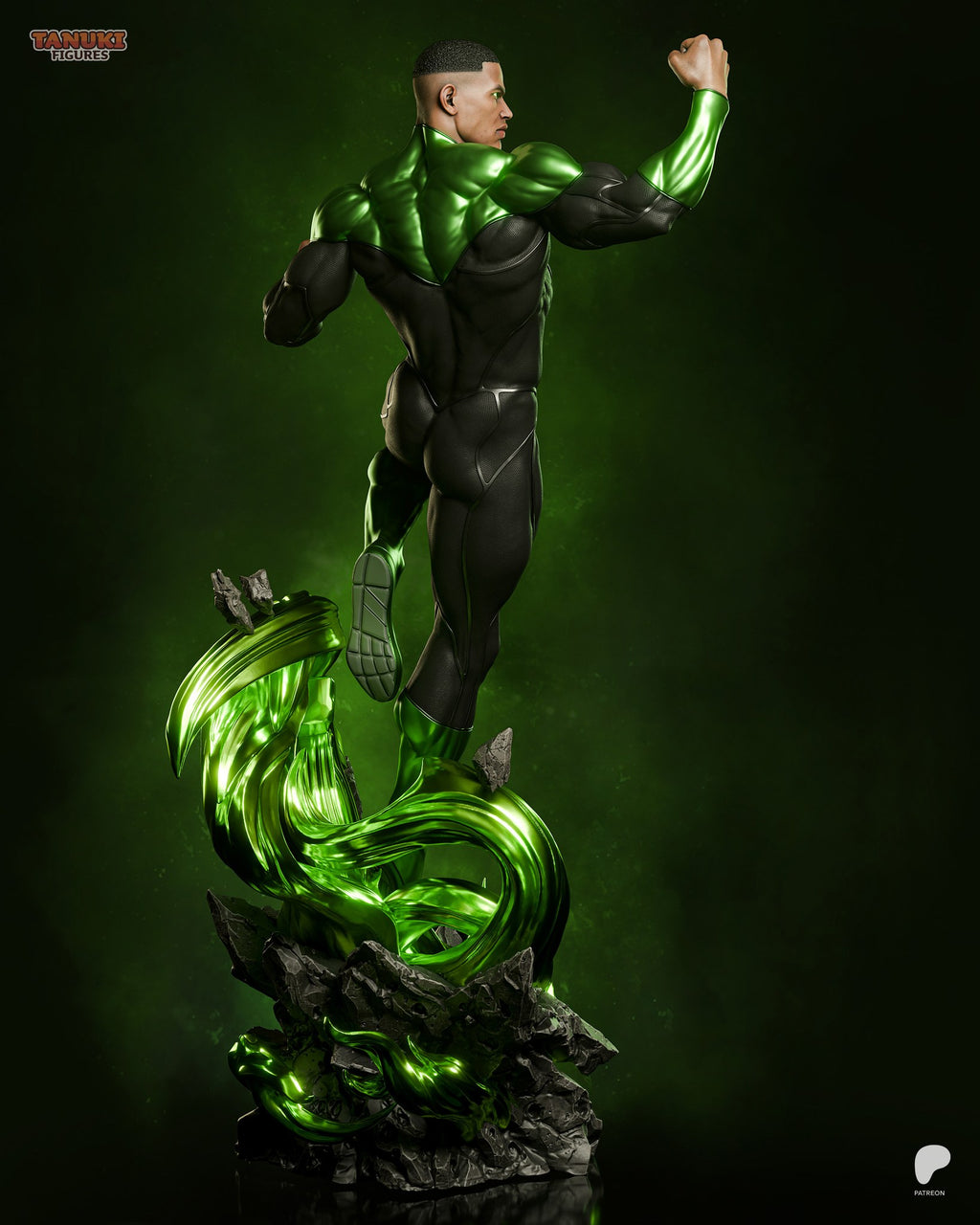 Green Lantern (DC) resin figure by Tanuki Figures — studio render 5