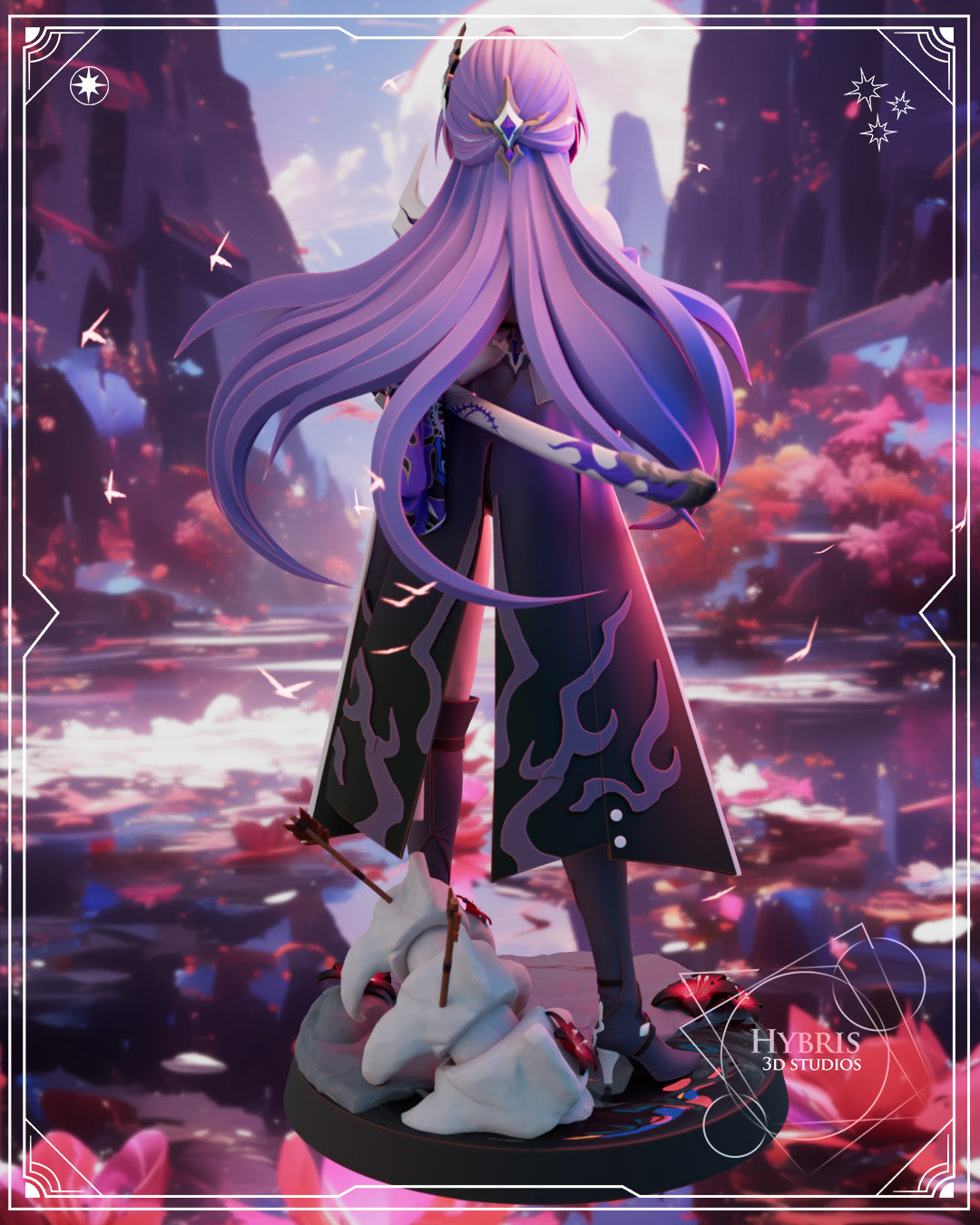 Acheron (Honkai Star Rail) resin figure by Hybris Studios — studio render 9