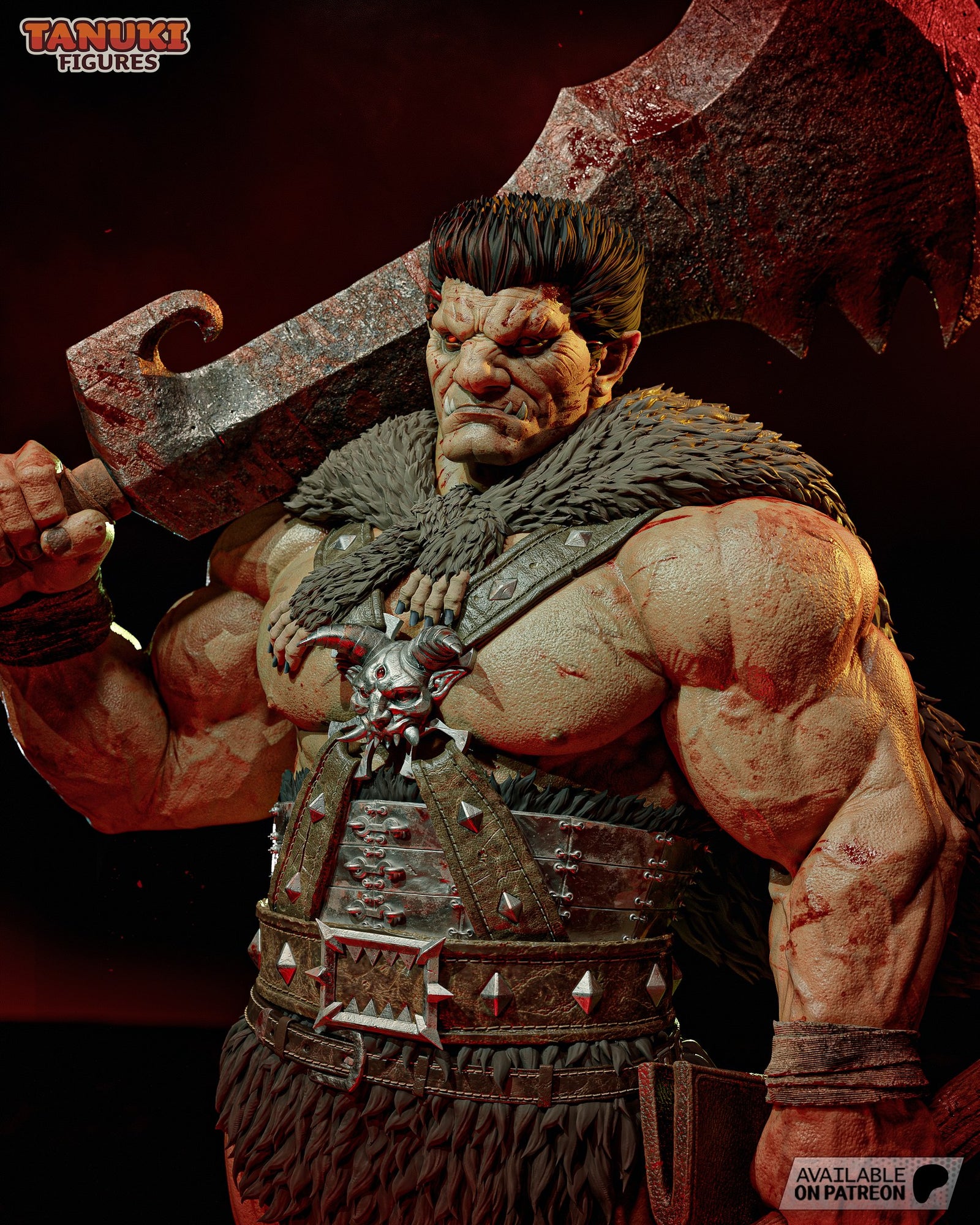 Zodd (Berserk) resin figure by Tanuki Figures — studio render 4