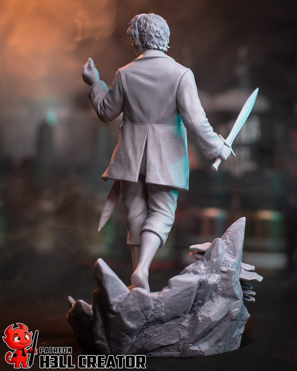 Bilbo Baggins (The Lord of the Rings) resin figure by h3LLcreator — studio render 13