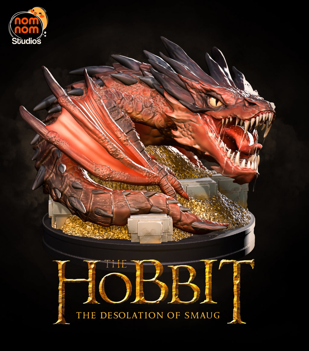 Smaug The Lord of the Rings resin figure by NomNom Figures — studio preview 1