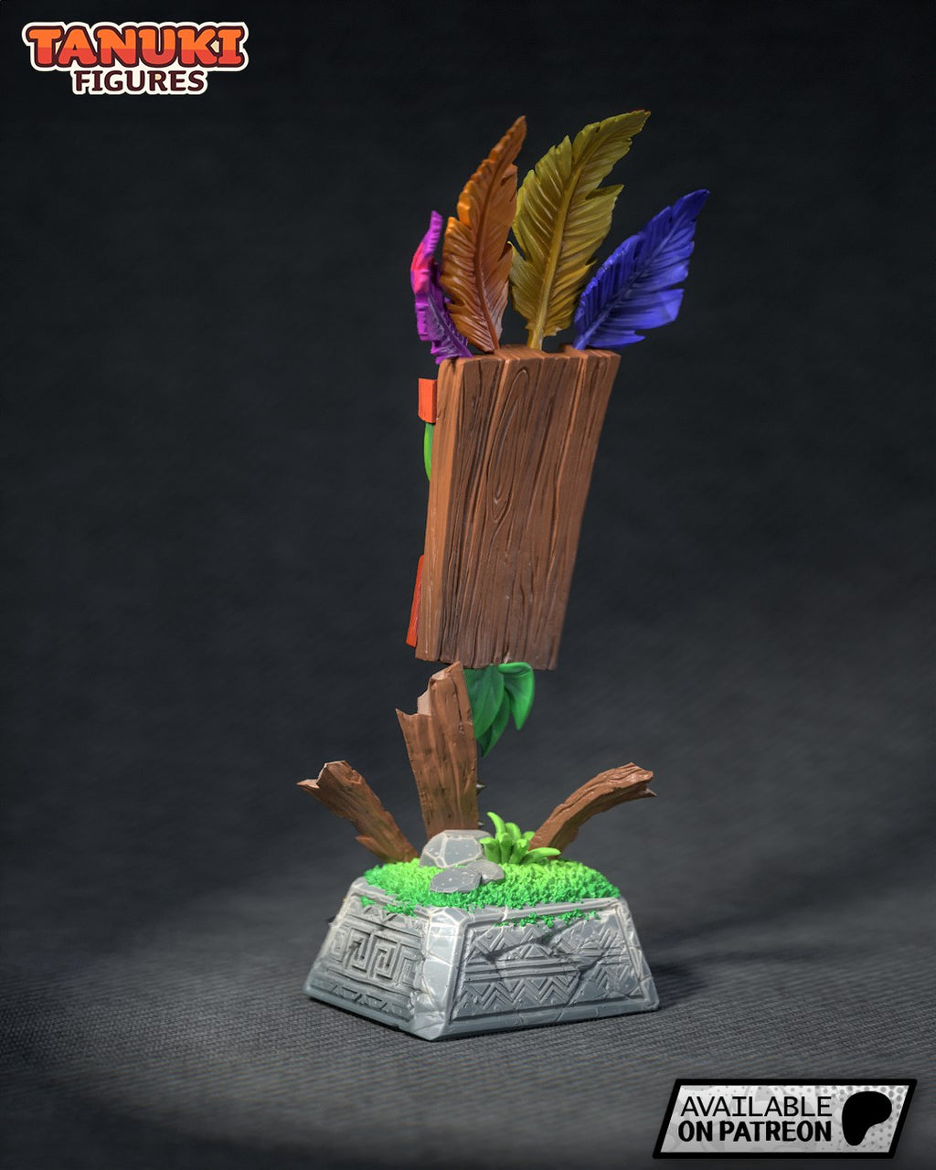 Aku Aku (Crash Bandicoot) resin figure by Tanuki Figures — studio render 3