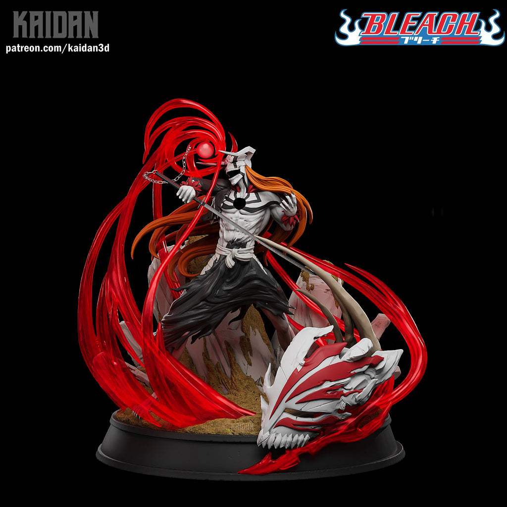 Ichigo and Ulquiorra (Bleach) resin figure by Kaidan 3D — studio render 3