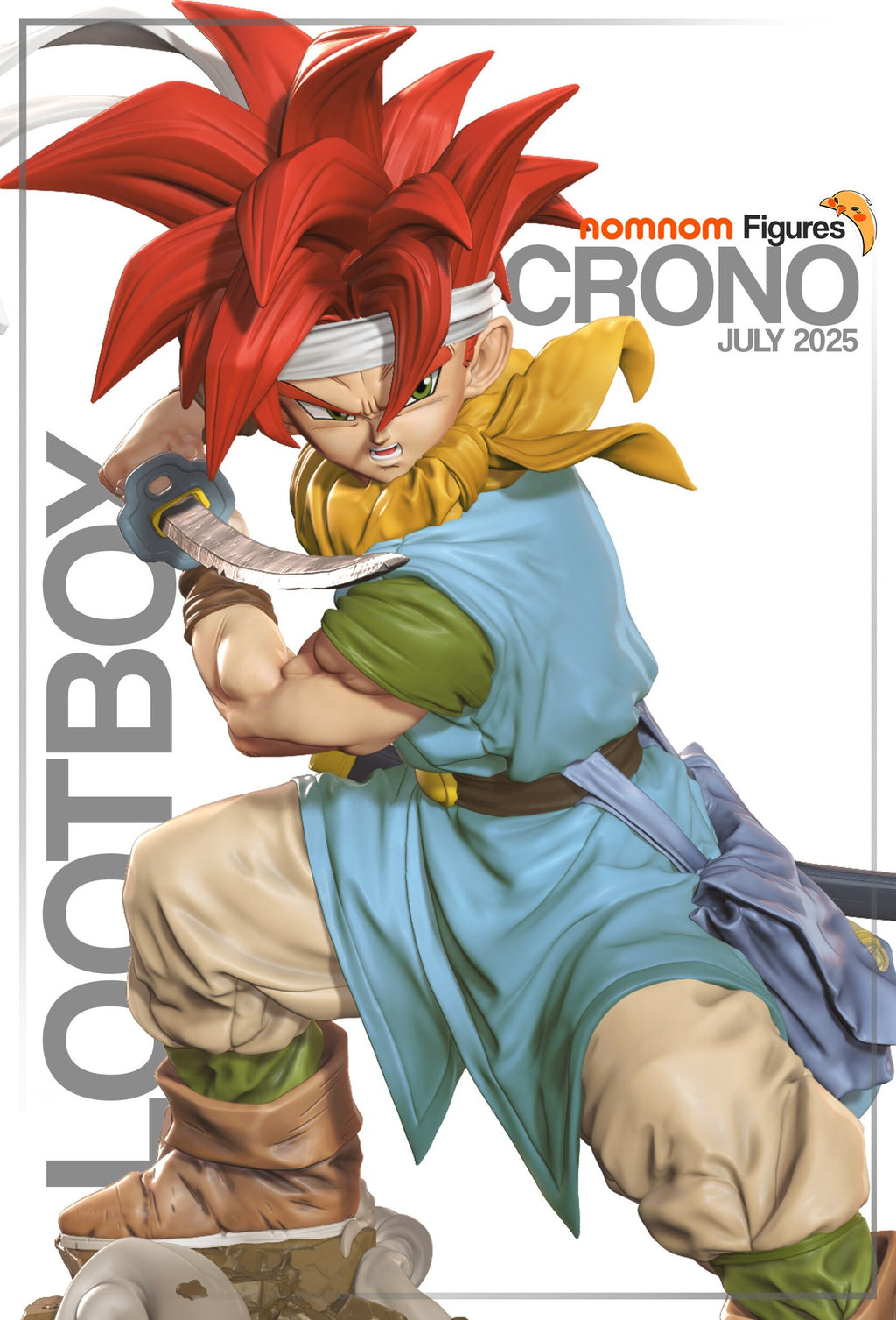 Crono Chrono Trigger resin figure by NomNom Figures — studio preview 1