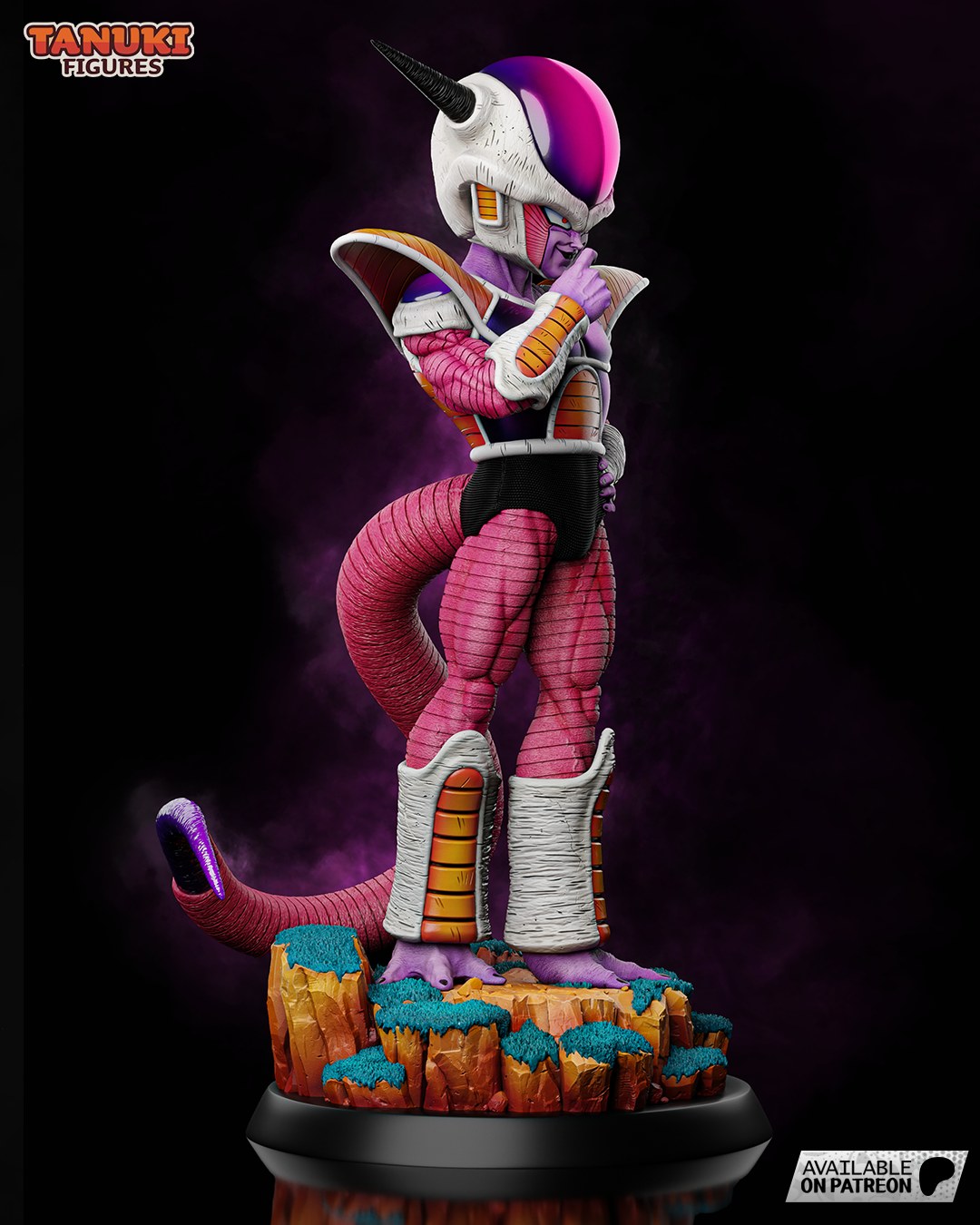 Frieza (Dragon Ball) resin figure by Tanuki Figures — studio render 2