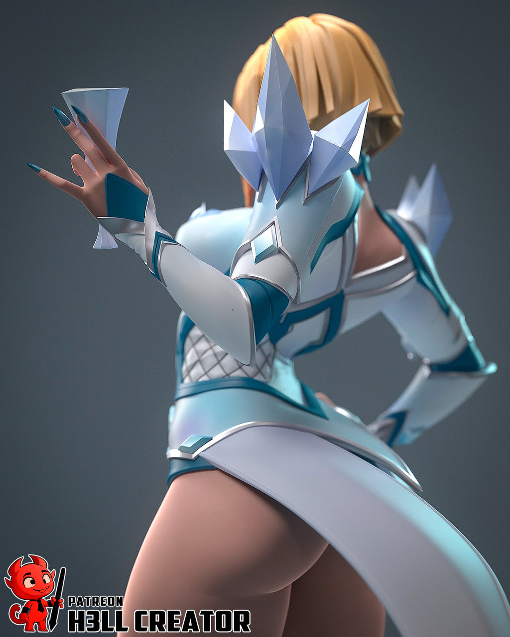 Emma Frost (Marvel) resin figure by h3LLcreator — studio render 8