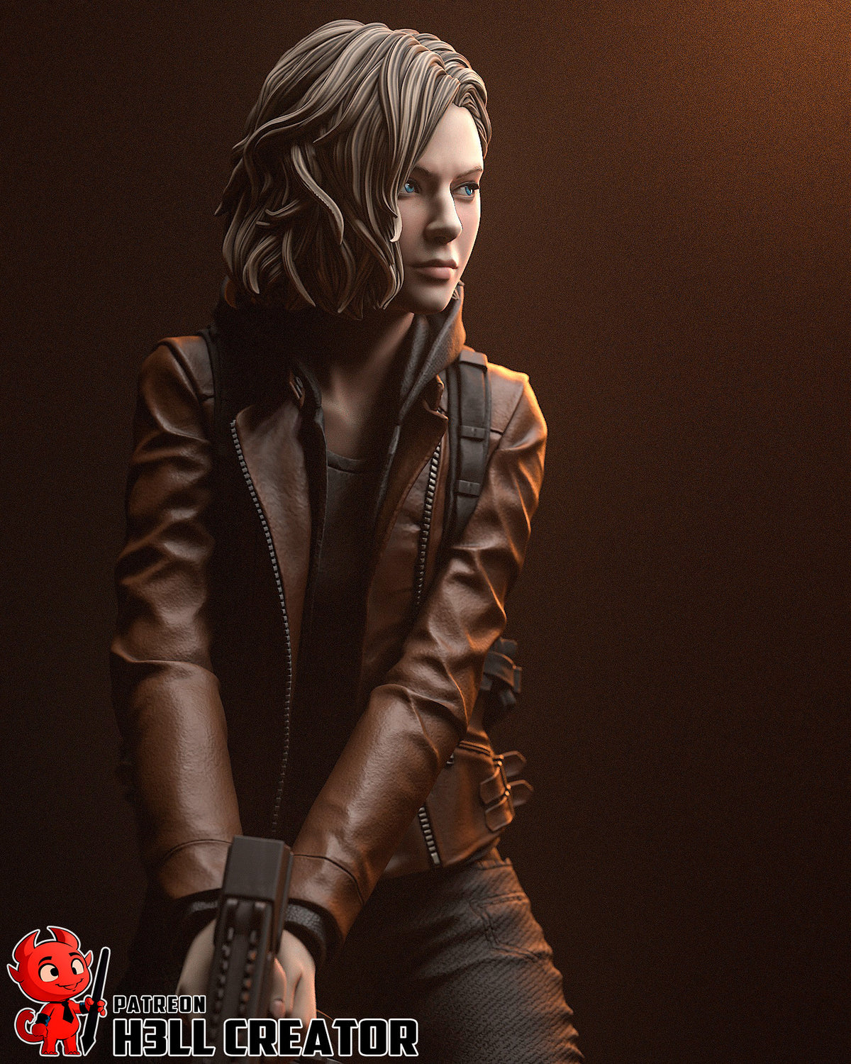 Grace Ashcroft (Resident Evil) resin figure by h3LLcreator — studio render 4