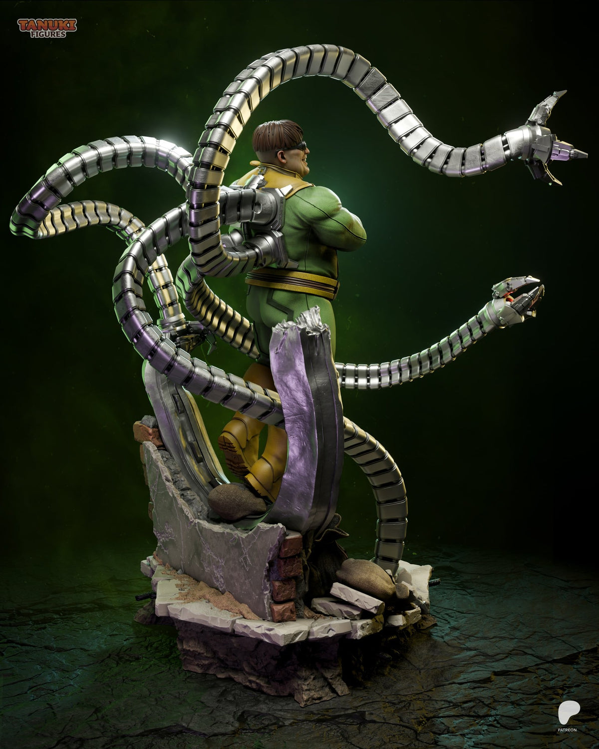 Doctor Octopus (Marvel) resin figure by Tanuki Figures — studio render 6