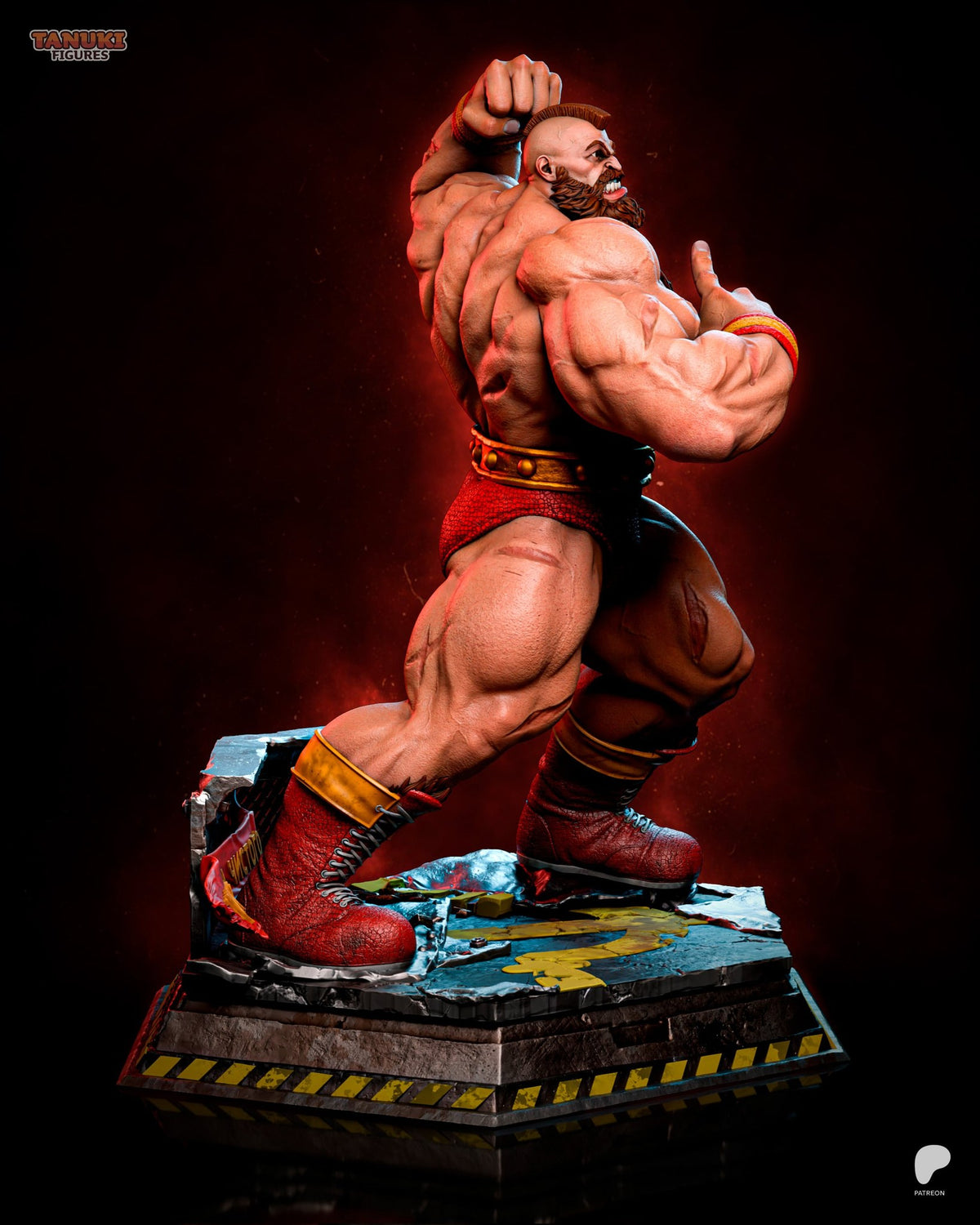 Zangief (Street Fighter) resin figure by Tanuki Figures — studio render 2