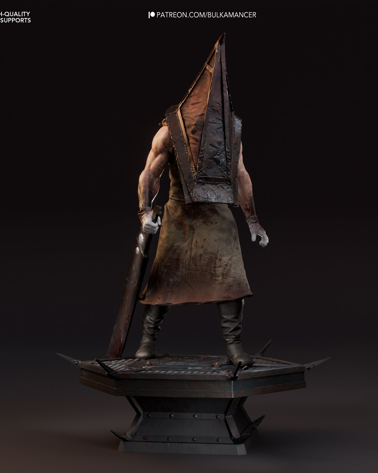 Pyramid Head (Silent Hill) resin figure by Bulkamancer — studio render 2