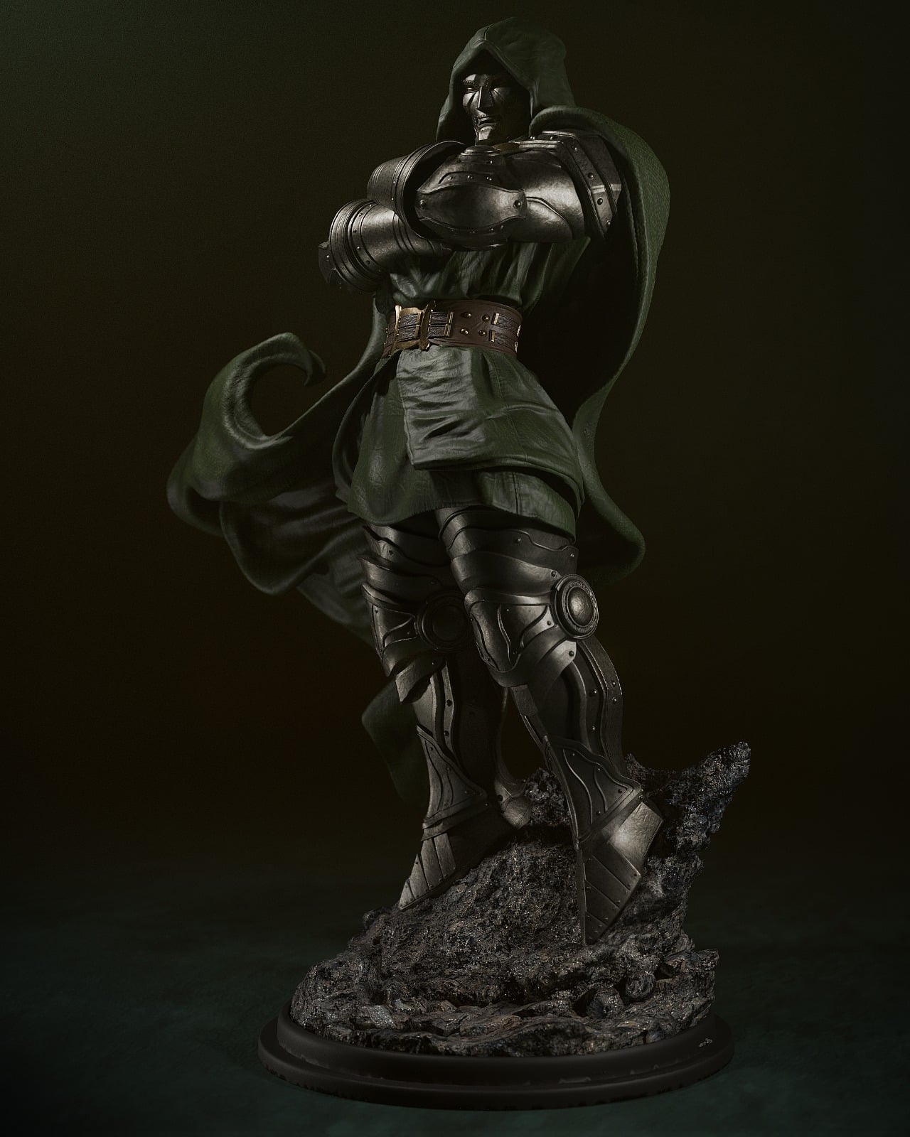 Doctor Doom Marvel resin figure by CA 3D Studios — studio preview 2