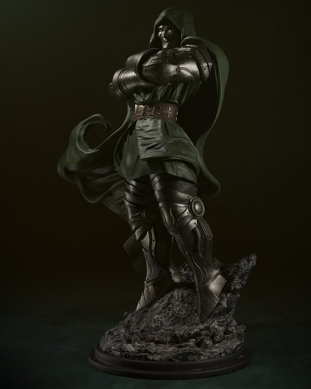 Doctor Doom Marvel resin figure by CA 3D Studios — studio preview 2