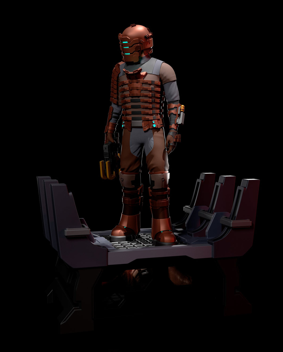 Isaac Clarke (Dead Space) resin figure by h3LLcreator — studio render 4
