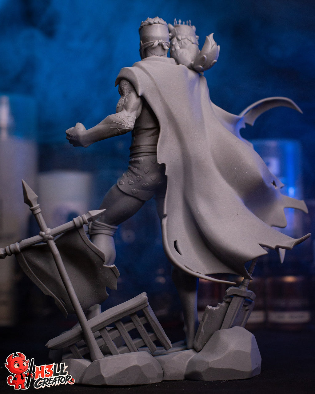 Carl and Princess Donut (Dungeon Crawler Carl) resin figure by h3LLcreator — studio render 13
