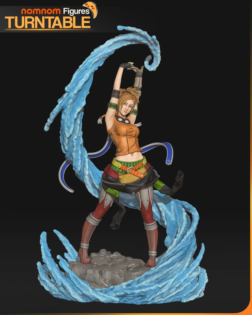 Rikku Final Fantasy resin figure by NomNom Figures — studio preview 4