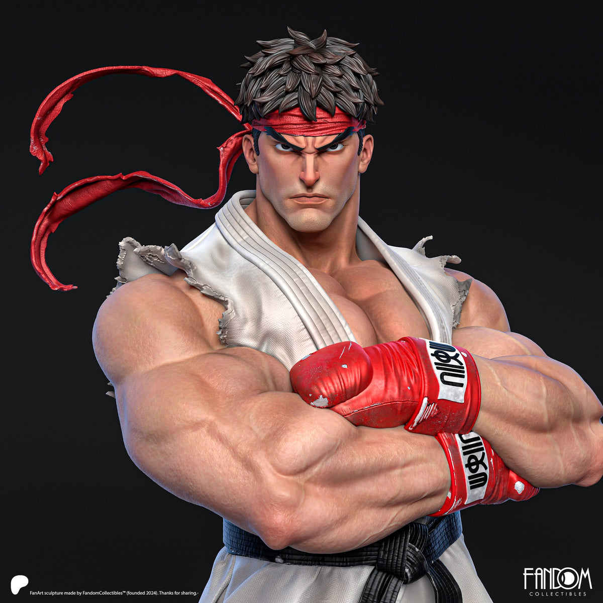 ryu street fighter fandom 3d print model stl