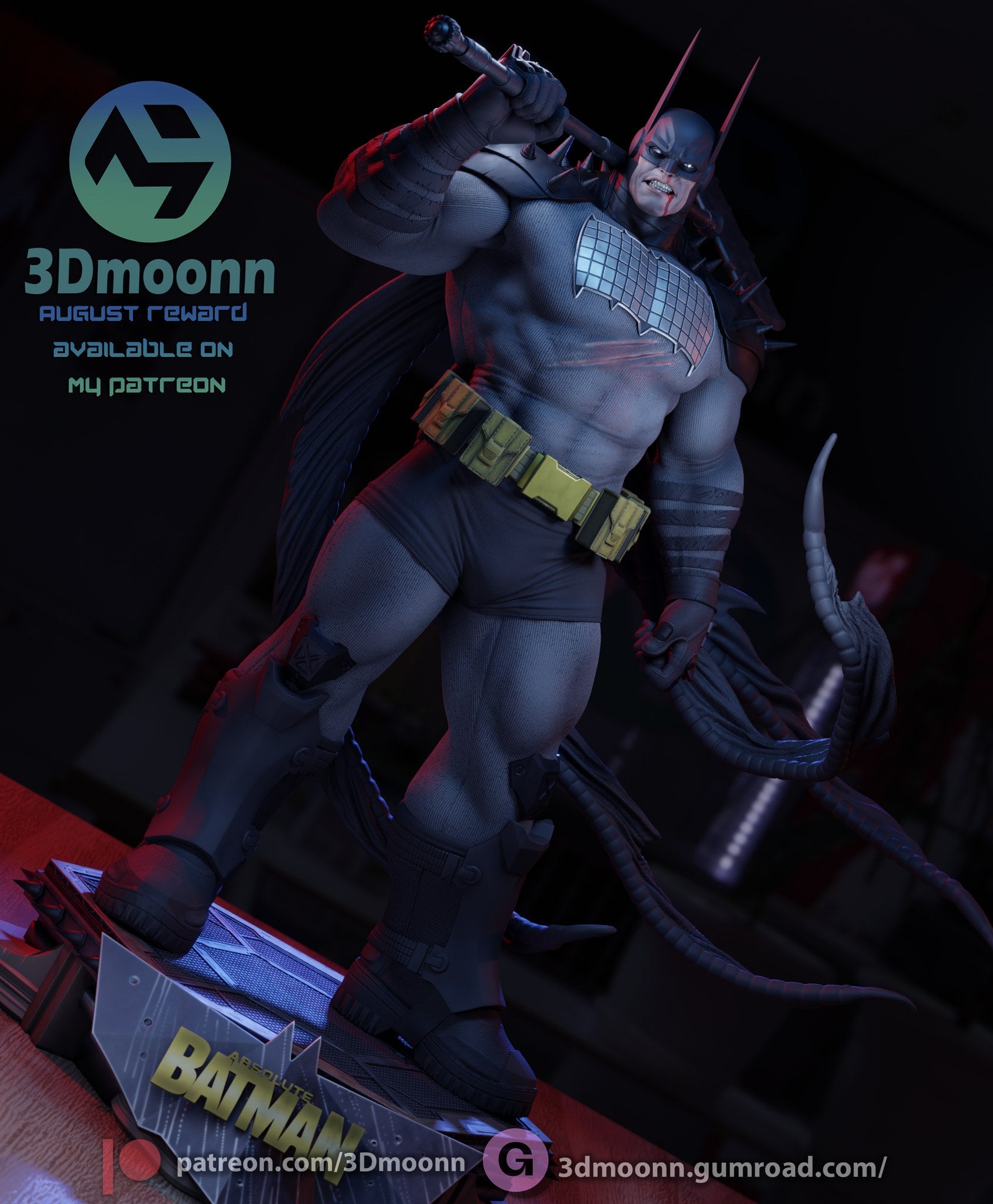 batman dc 3dmoonnabsolute