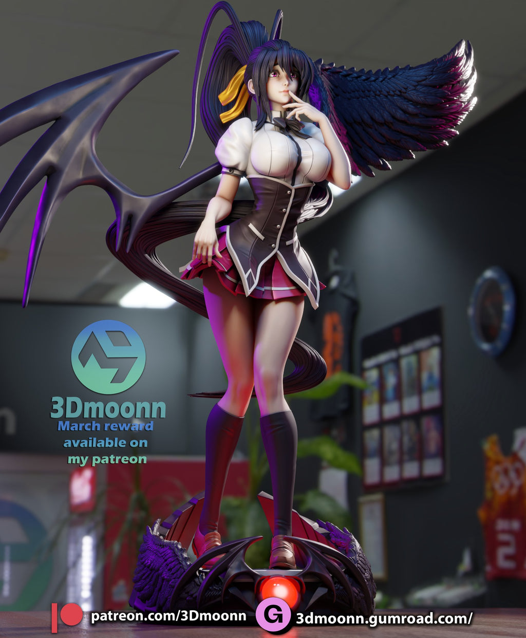 Akeno Himejima — studio render 7