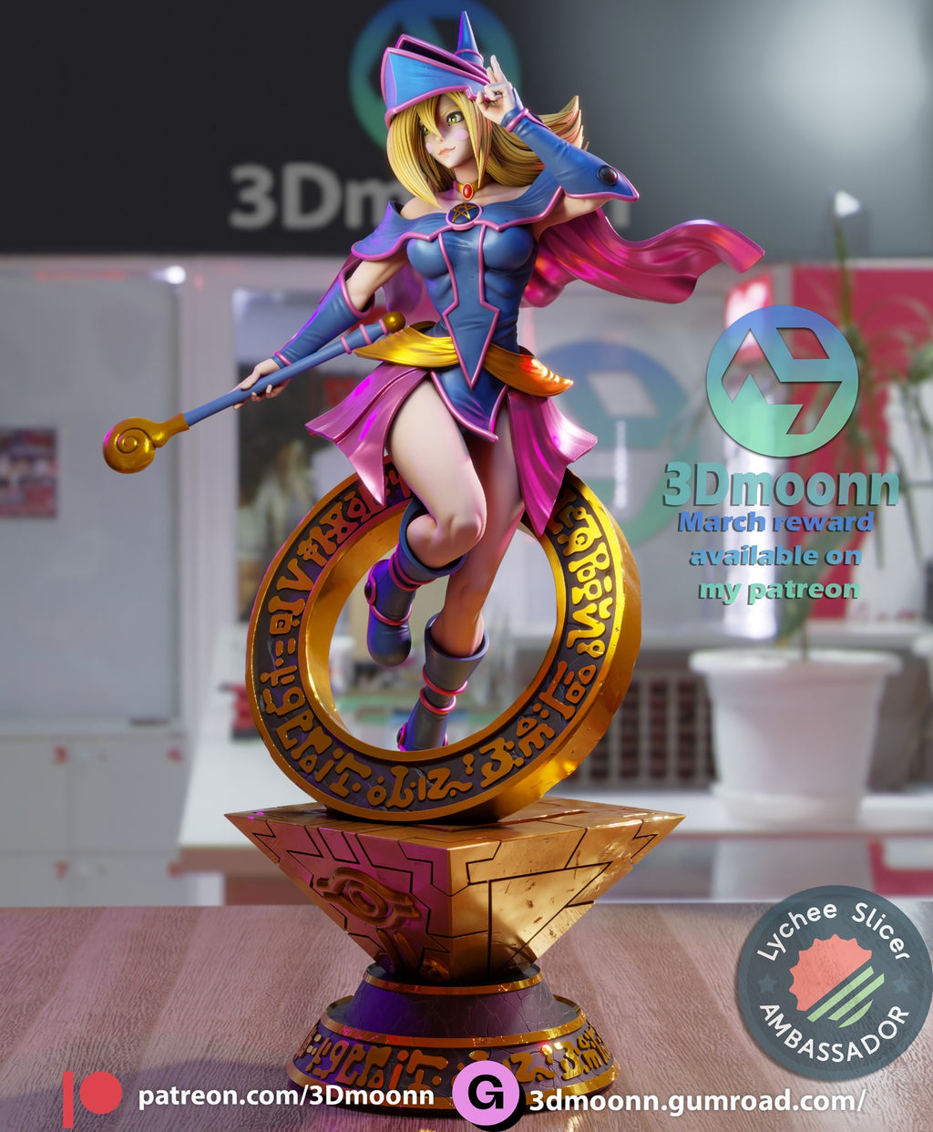 Dark Magician Girl — studio render 7