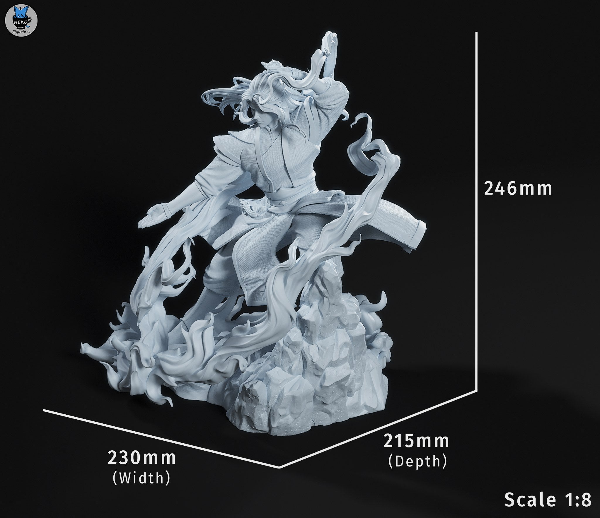 Zuko (Avatar The Last Airbender) resin figure by Neko Figurines — studio render 6