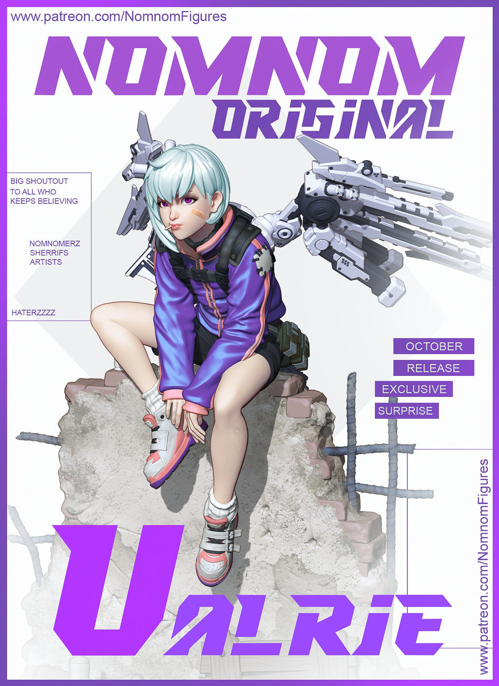 Valrie _Original Characters resin figure by NomNom Figures — studio preview 1