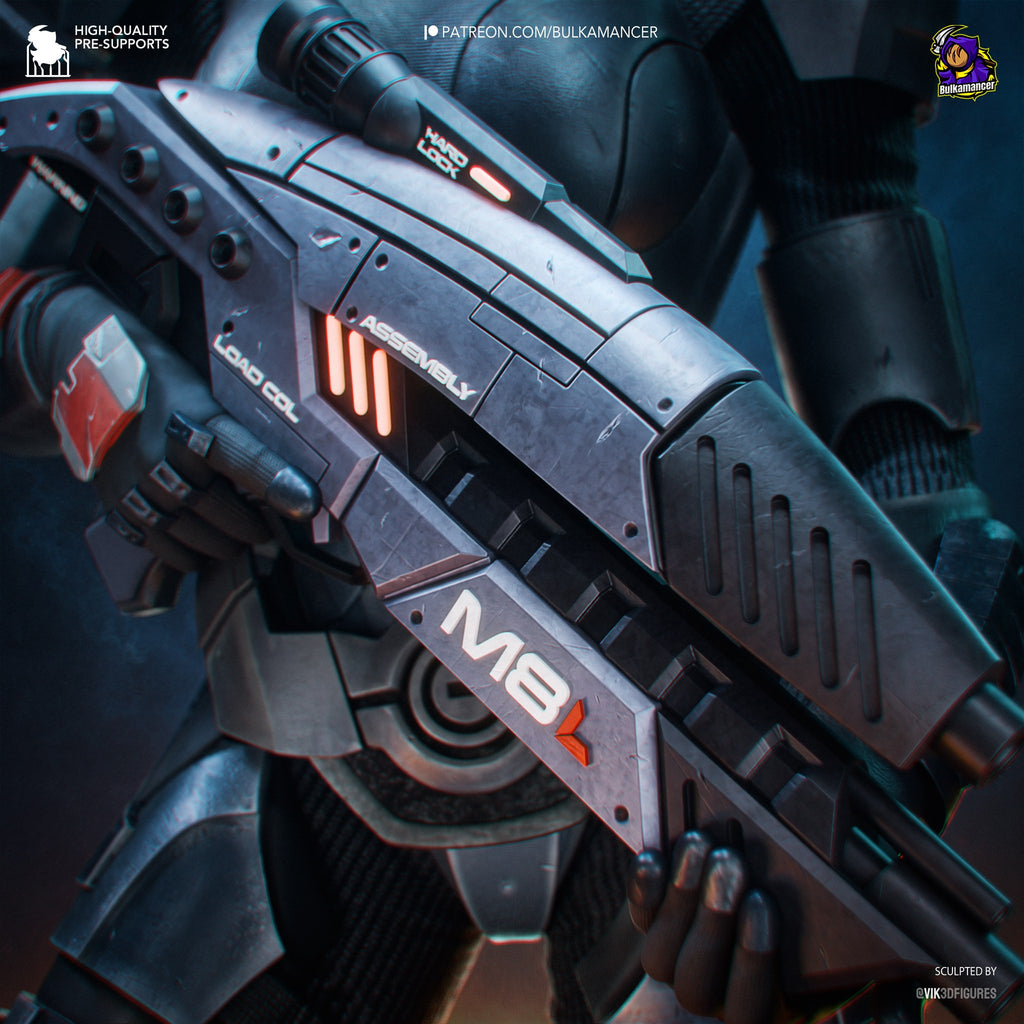 Jane Shepard (Mass Effect) resin figure by Bulkamancer — studio render 2