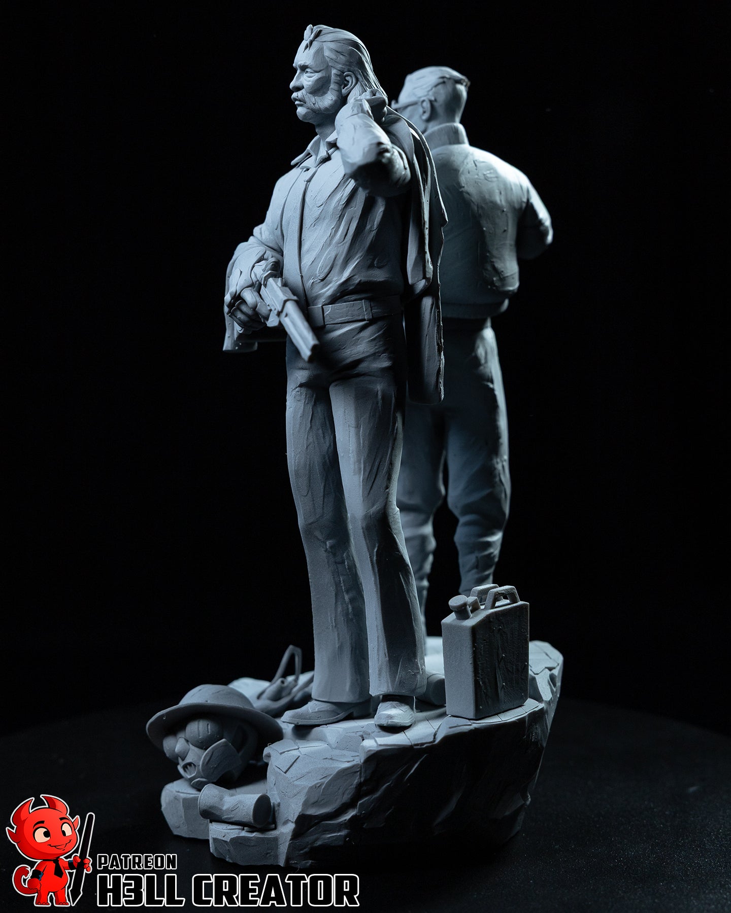 Harry and Kim (Disco Elysium) resin figure by h3LLcreator — studio render 7