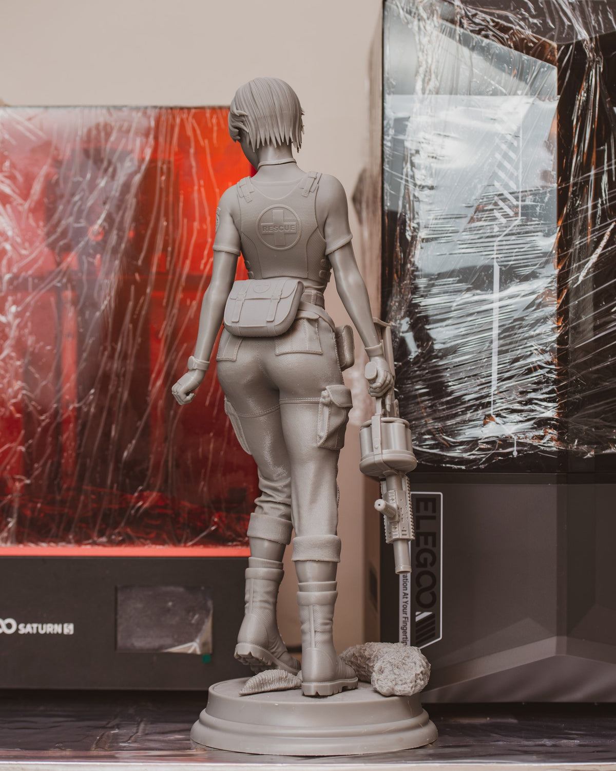 Rebecca Chambers (Resident Evil) resin figure by Abe3D — studio render 15