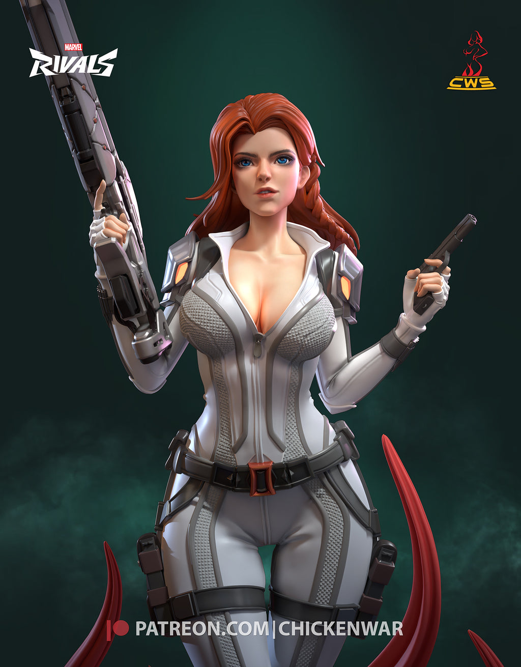 Black Widow (Marvel) resin figure by CW Studio — studio render 2