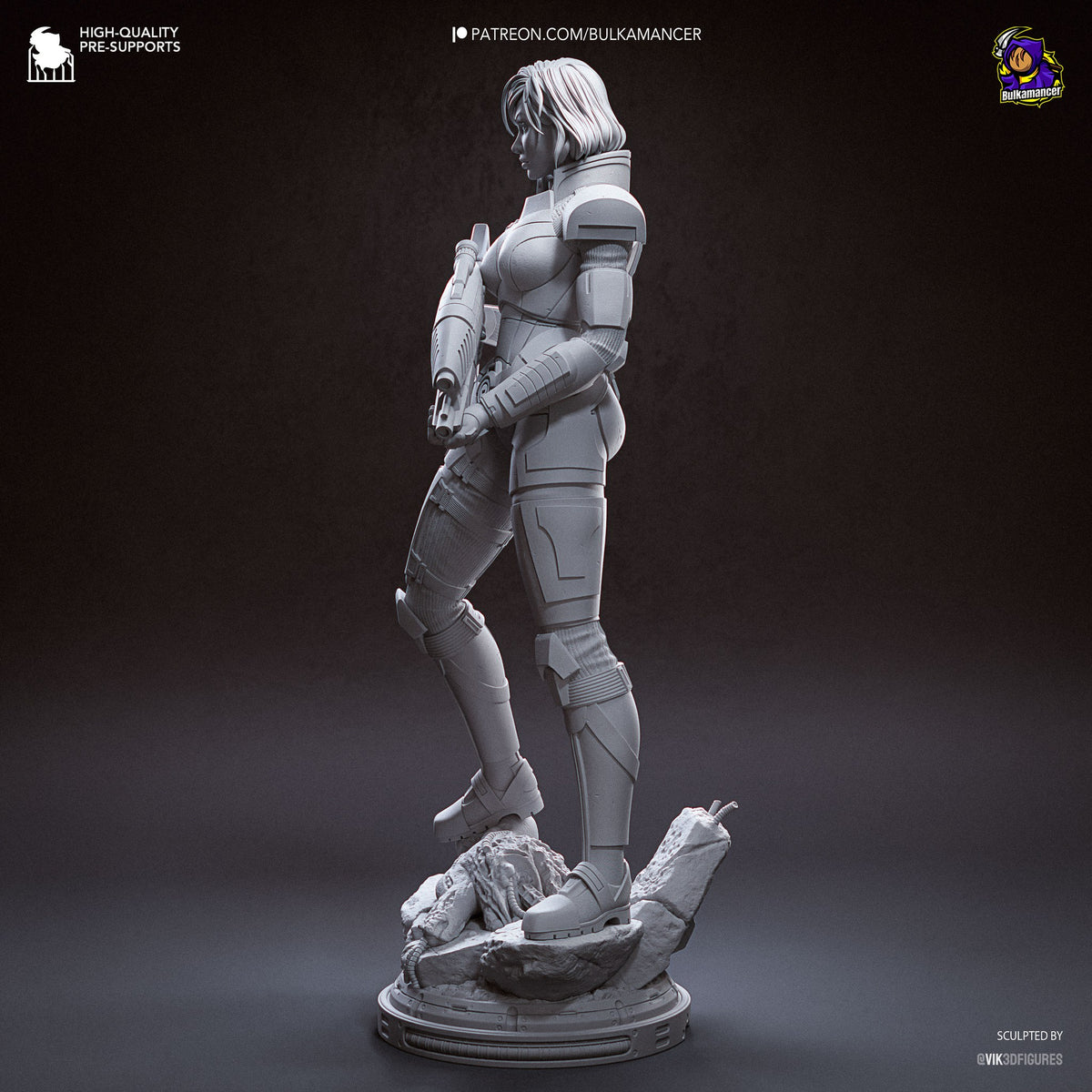 Jane Shepard (Mass Effect) resin figure by Bulkamancer — studio render 17