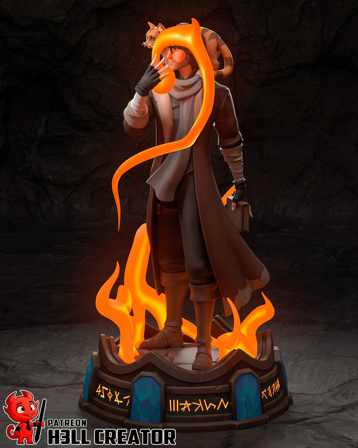 Caleb Widogast (Critical Role) resin figure by h3LLcreator — studio render 7