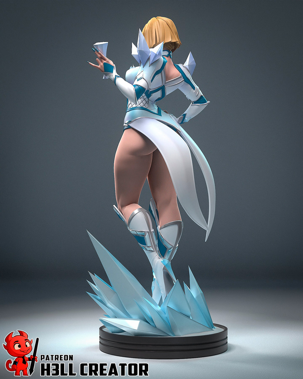 Emma Frost (Marvel) resin figure by h3LLcreator — studio render 9