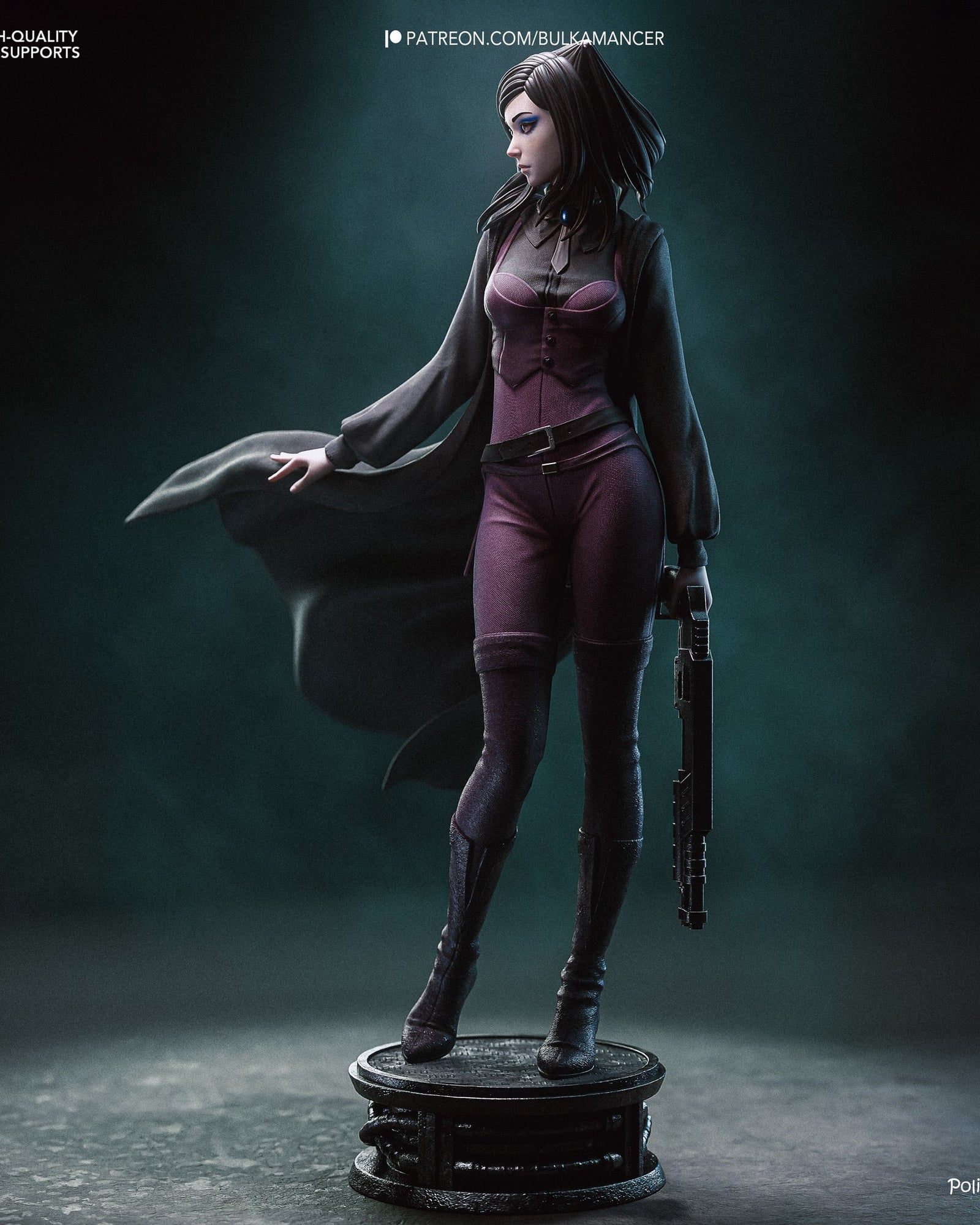 Re-L Mayer (Ergo Proxy) resin figure by Bulkamancer — studio render 4