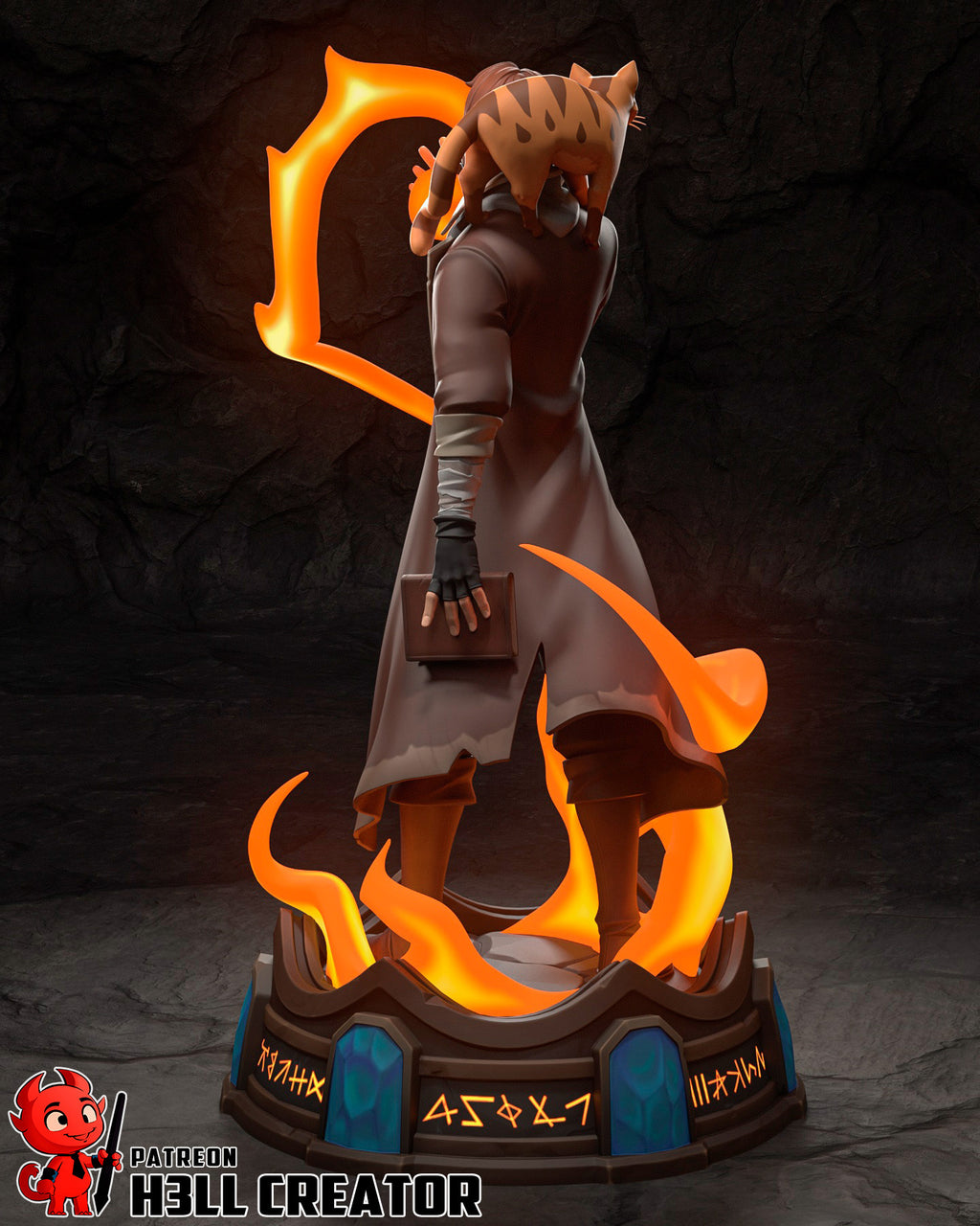 Caleb Widogast (Critical Role) resin figure by h3LLcreator — studio render 9