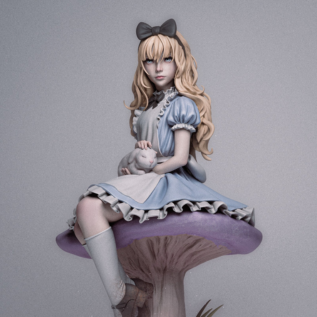 Alice's Adventures in Wonderland resin figure by CA 3D Studios — studio preview 2
