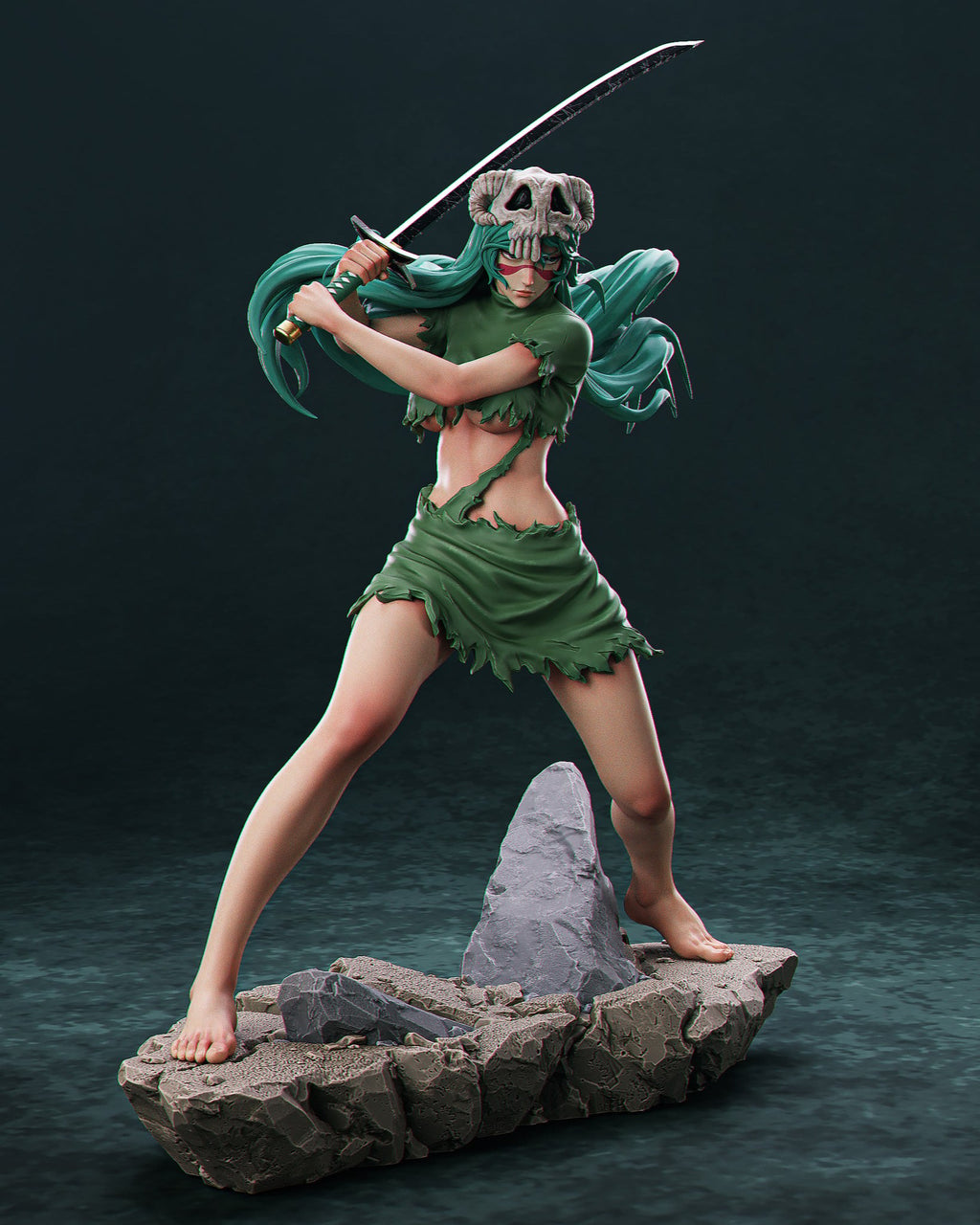 Nelliel Tu Odelschwanck Bleach resin figure by CA 3D Studios — studio preview 5